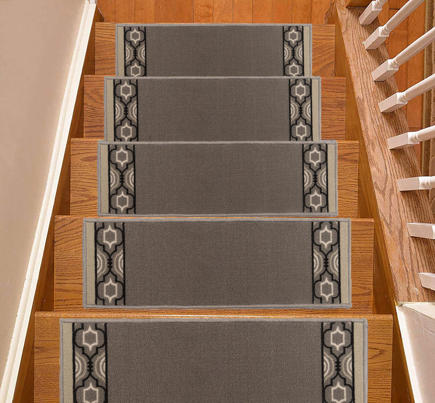 Canora Grey Non-Slip Black Stair Treads, Wayfair