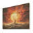 Moses Burning Bush Christianity Landscape - Christianity Wood Wall Art On Natural Pine Wood-519353140