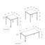 Ensemble de table, ensemble de 3 pièces, café, bout, métal, stratifié-1039069276