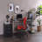 Black & Chrome Finish Writing Desk-1384815014