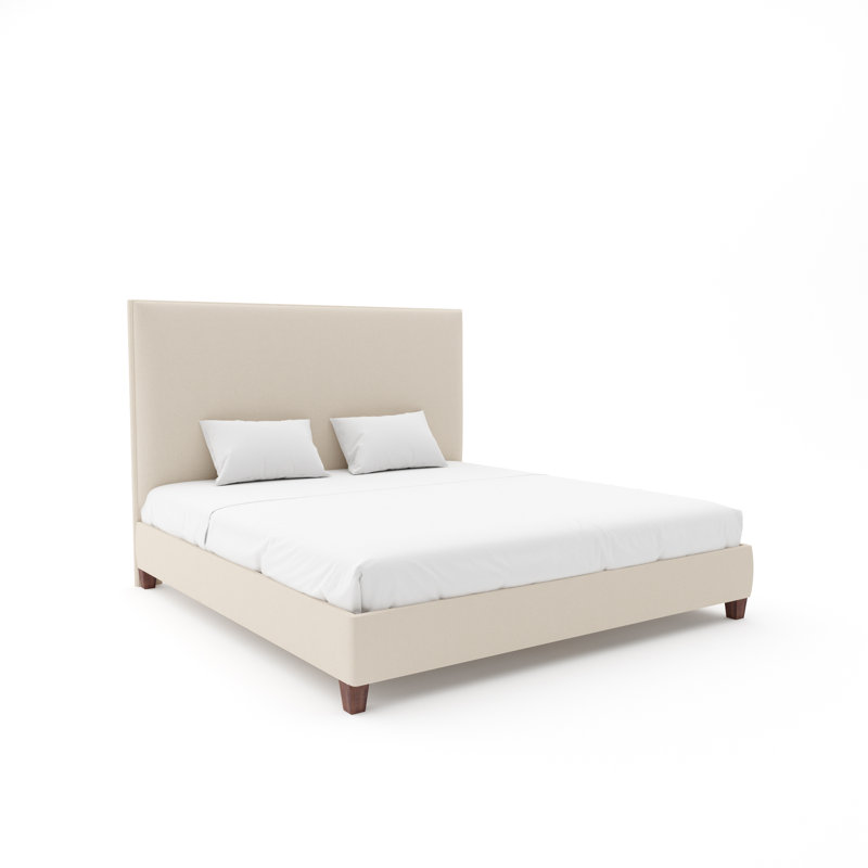 Lit Lindley avec rails de 9 po, Lit double, Latte performance Maestro Ultra, Blanc