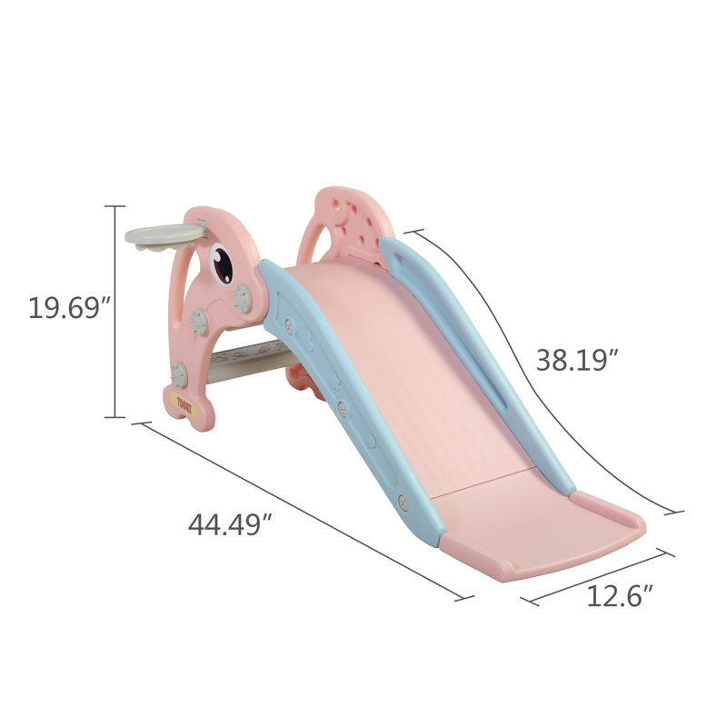 Glissoire autoportante pour tout-petits, Rose / bleu clair