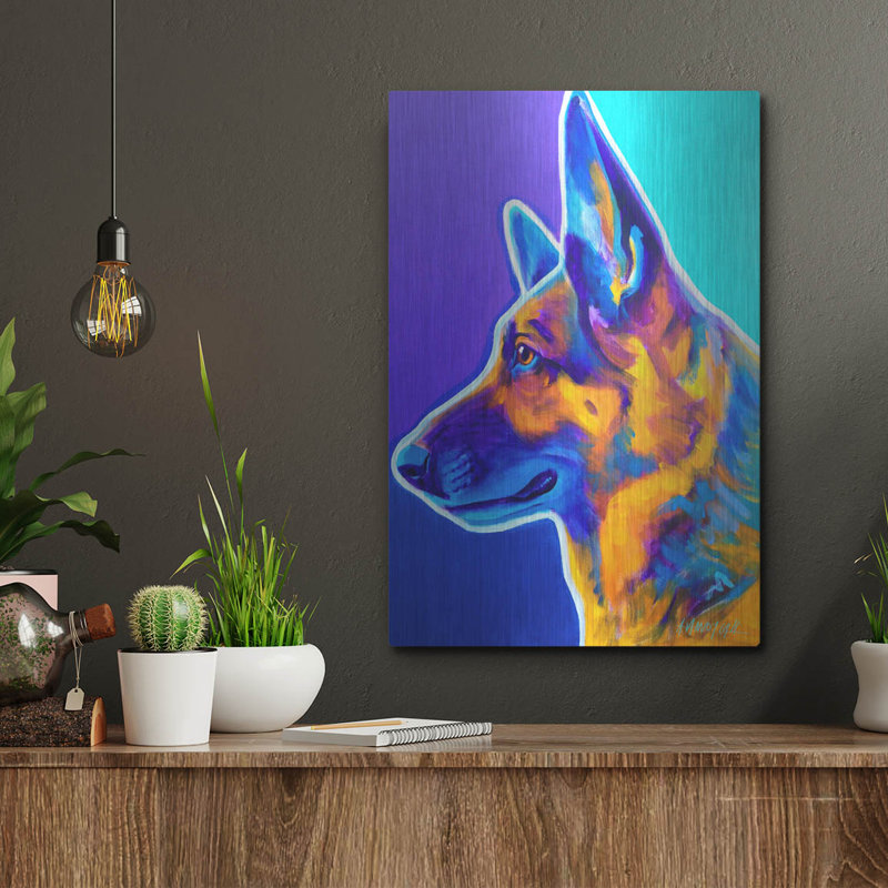 "Gsd - Schatze" par Dawg Painter, H 16 po x l 12 po