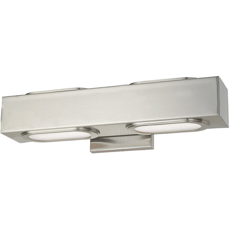 2 - Light Bath Bar, Brushed Nickel