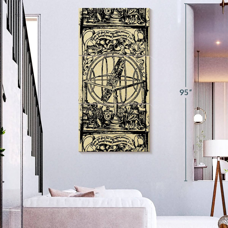 Ancient Scientists, 80" H x 39" W