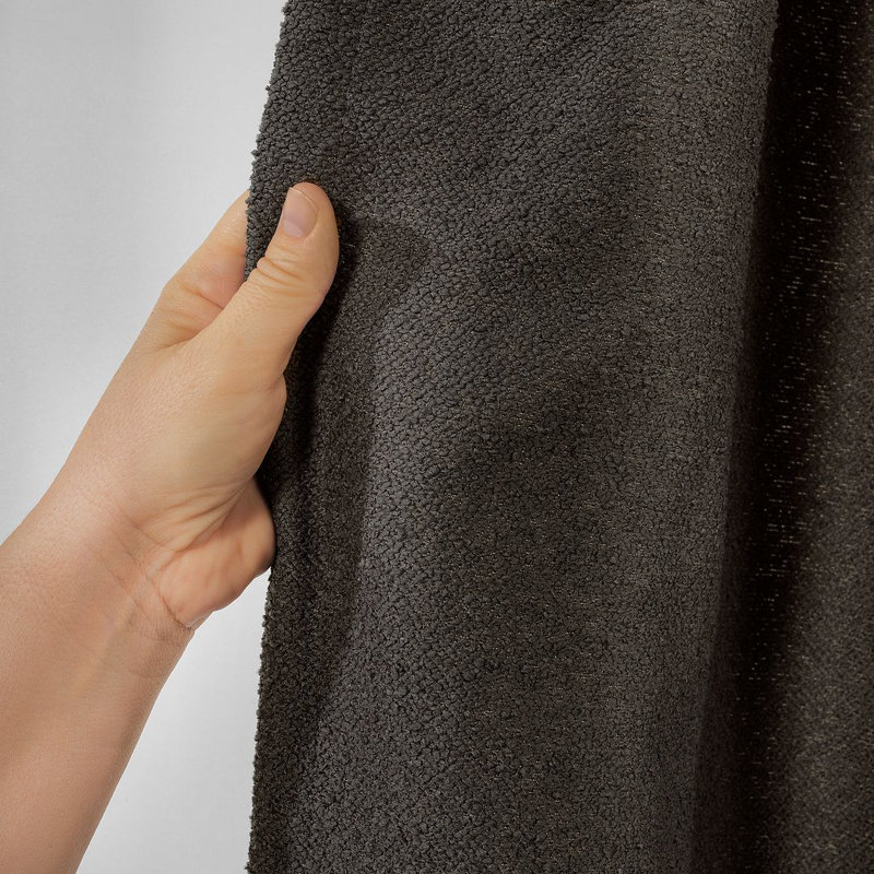 Extra Long & Extra Wide Polyester Decorative Curtain Pinch Pleat Single Panel, 52" W x 120" L, Brown
