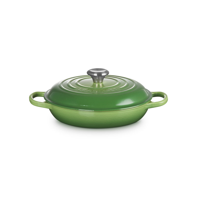 Le Creuset Cast Iron Shallow Casserole, 26cm / 2.2L, Bamboo