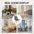Dining Chairs Set Of 4, Mid Century Modern Kitchen Chairs With PU Leather Seat & Wood Legs For Indoor Outdoor Use, White-1074648310
