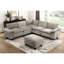 Modern Style Rectangle Chenille , Plywood Base, High - Density Foam, 26" Depth, 20.5" Seat Height, 29.5 Lb, For Living Space Contemporary Upholstered In Fabric, Structure, Foam Over Pocket Coils,