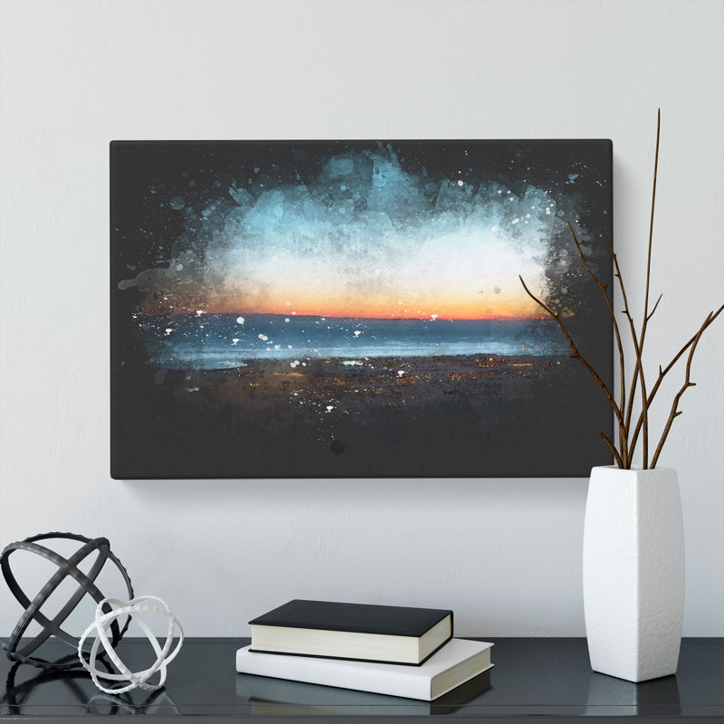 Skyline Of Santa Barbara - Wrapped Canvas, 60cm H x 91cm W x 3cm D