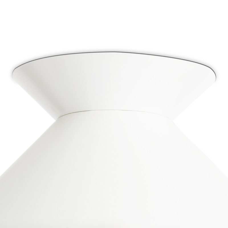 Modern Black and Gold Aluminum Flush Mount Light