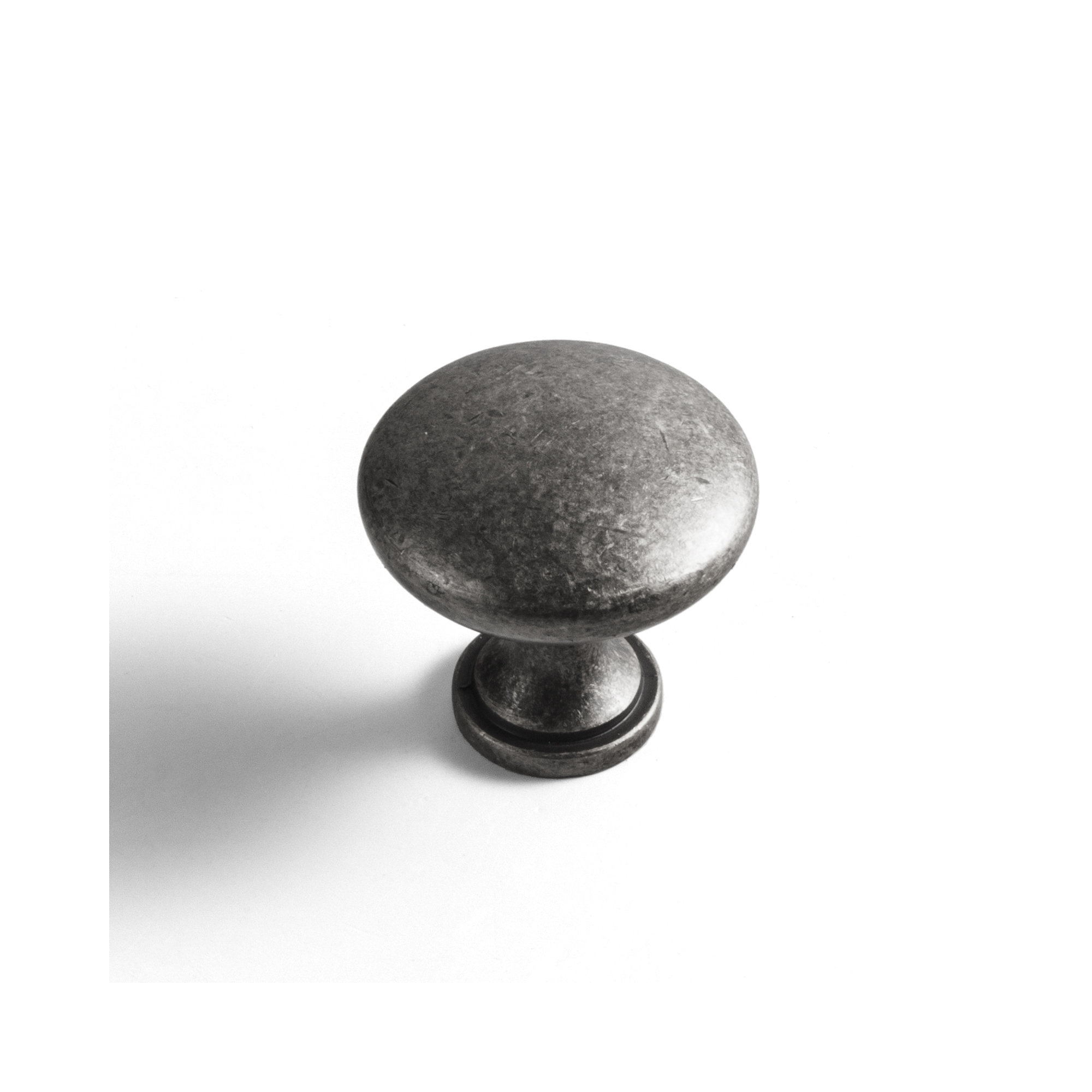 1.18" Mushroom Knob, Antique Silver