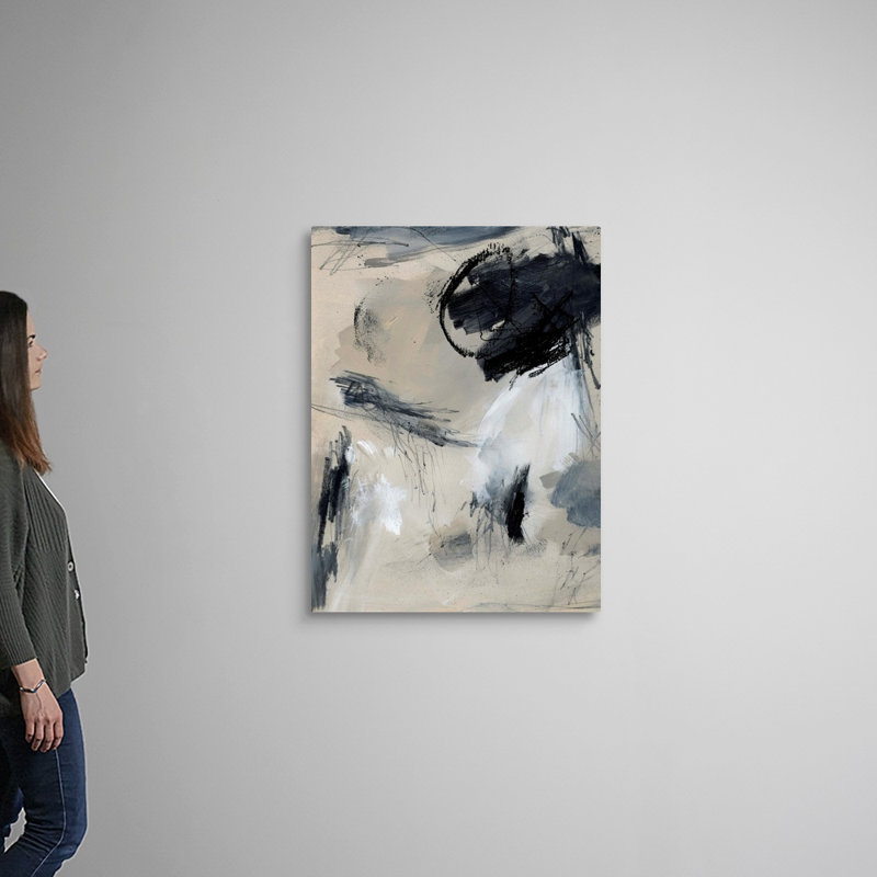 Scribble Abstract I par Jennifer Paxton Parker - reproduction d'art sur toile, H 40 po x l 30 po x P 1,25 po, Toile tendue