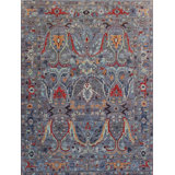 Transitional One-of-a-Kind Rectangle 7'10" X 9'9" Hand Knotted Area Rug