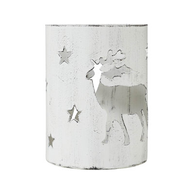 Festive Finds Votive Candle Holder Reindeer White