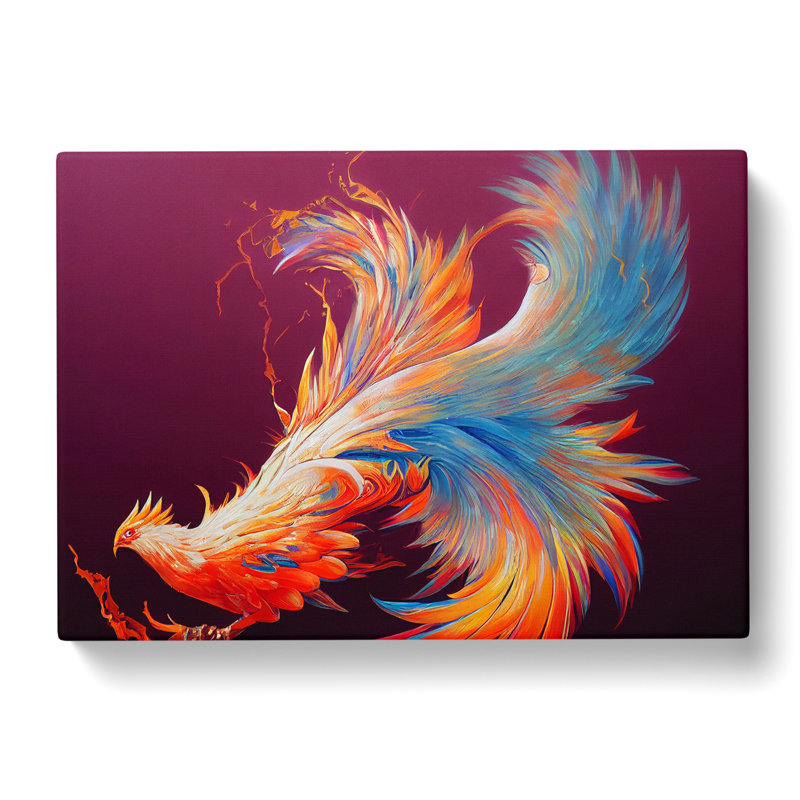 Phenomenal Phoenix Bird - Wrapped Canvas, 35cm H x 50cm W x 3cm D