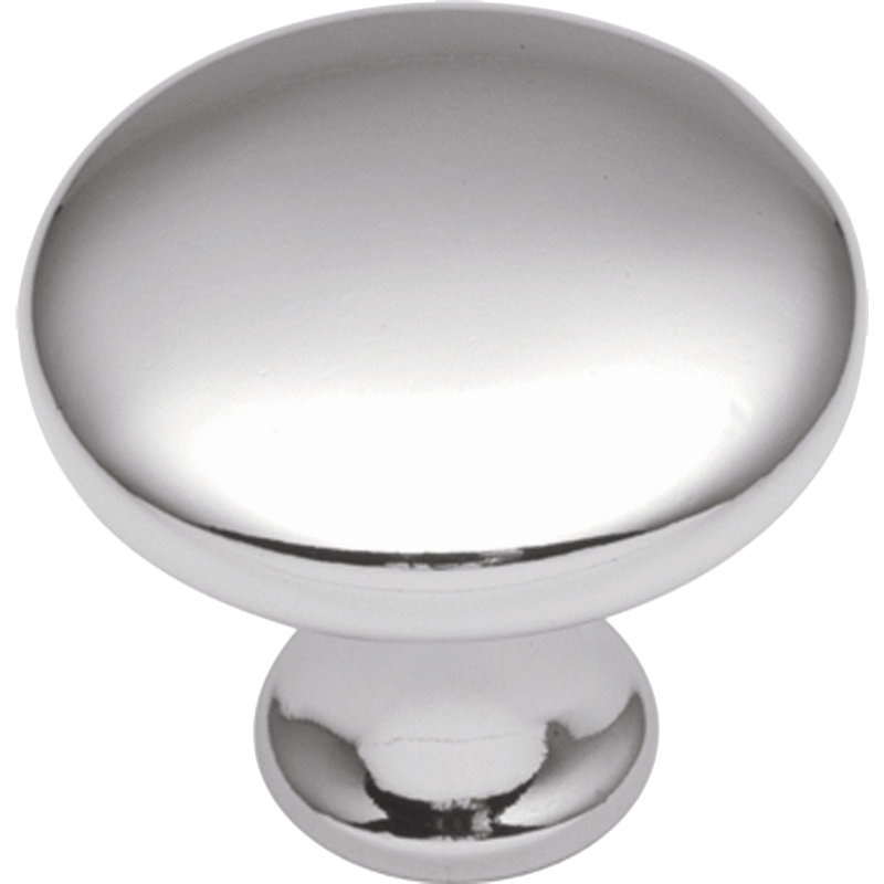 Poignée champignon Conquest 1 1/8 po de diamètre, Chrome poli