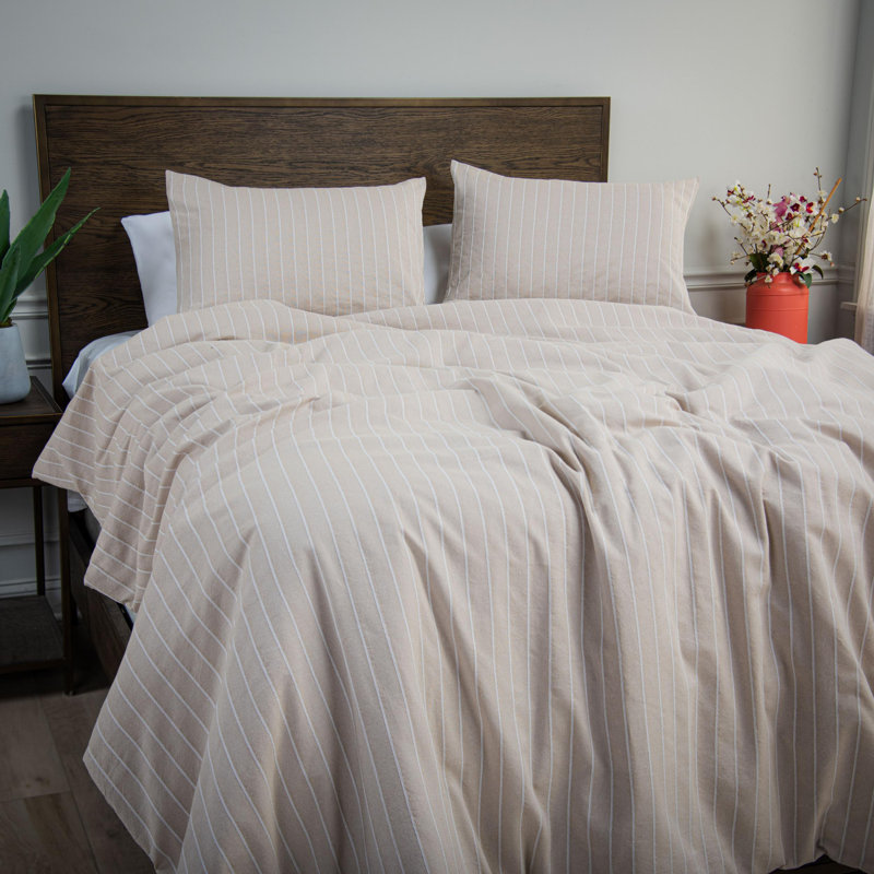 3 Piece Cotton Comforter Set, Queen Comforter + 2 Standard Pillow Shams