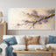 Rose et prune cerisier en fleurs - Art mural moderne sur toile