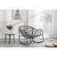 Chaise berçante confortable pour l'extérieur - Beige avec patio synthétique, salon