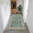 Area Rugs Washable Non-Slip, Floral Vintage Distress Print Pattern Medallion Carpet for Living Room Bedroom Dining Room, Teal Green Lake Blue Turquoise-1698689301