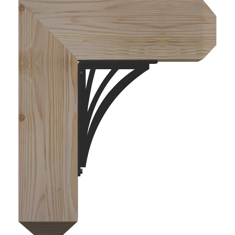 Support de fixation simple 4 po Nevio, H 23 po x P 20 po, Cèdre rouge de l'Ouest l 4 po x T 4 po (sciage br