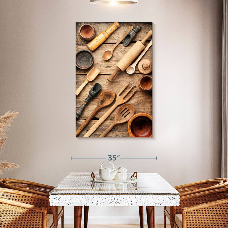 Senne Wooden Kitchenware, 48" H x 32" W