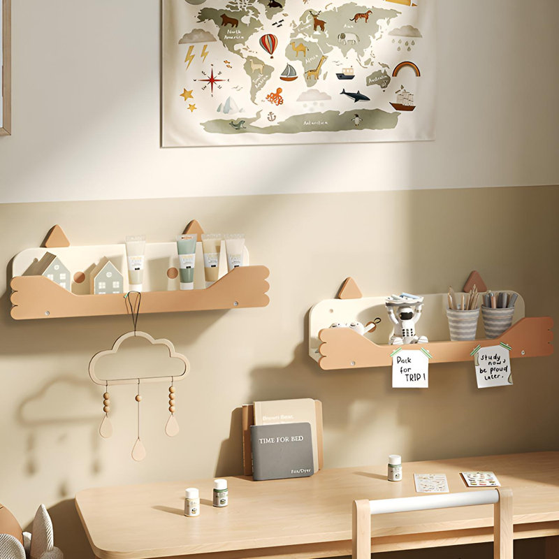 Tablette de rangement et de présentation murale