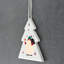 Xmas Gnome Festive Gonk Presents Tree Shaped Ceramic Ornament