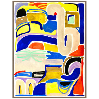Abstract 04 by Emma Daisy Framed Canvas Wall Art Print