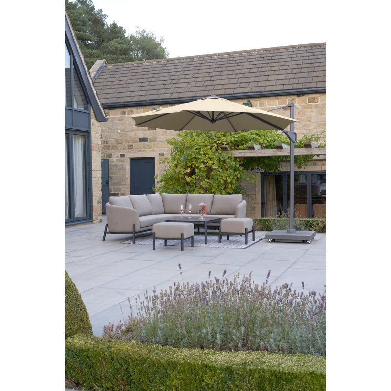 Aarne 300cm Cantilever Parasol, Taupe