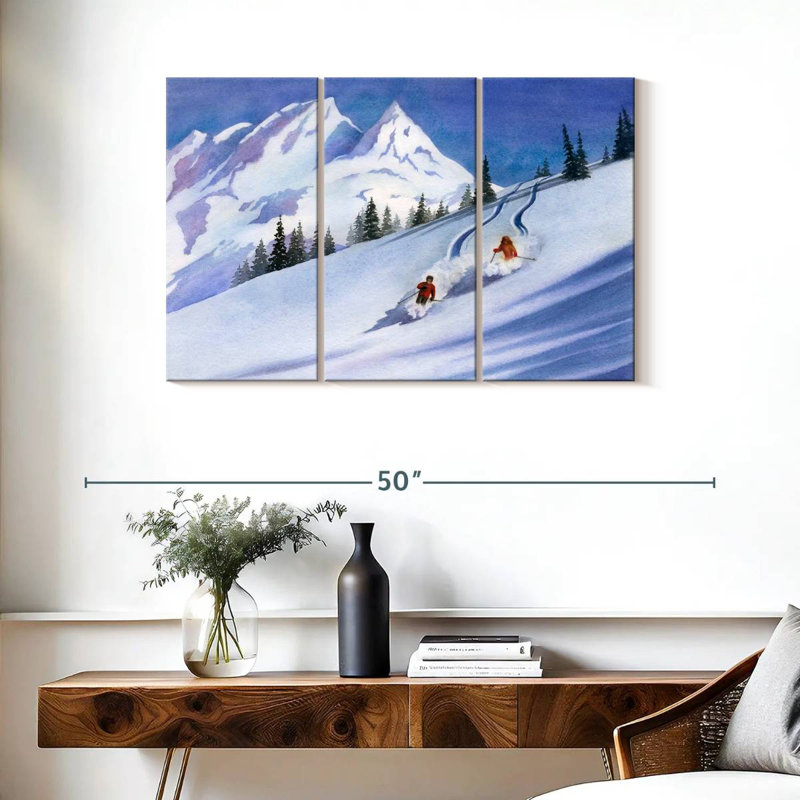 Ski rétro Sireci, H 24 po x l 38 po