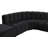 Hurlburt Upholstered Curved Sectional with Ottoman Reversible-89266412