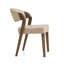 Chaise d'appoint rembourrée Aiko crème-1473153019