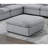 Melody Grey Sectional Without Pullout