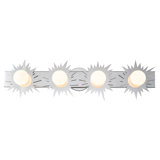 Soleil 4 Light Bath Bar Vanity Light In Gold And Zinc