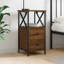 Herendeen 34cm W Iron Bedside Table-272789200-328739557
