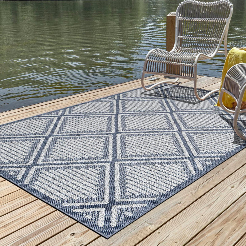 Tapis d'extérieur à treillis, Rectangle 10 pi x 14 pi 1 po