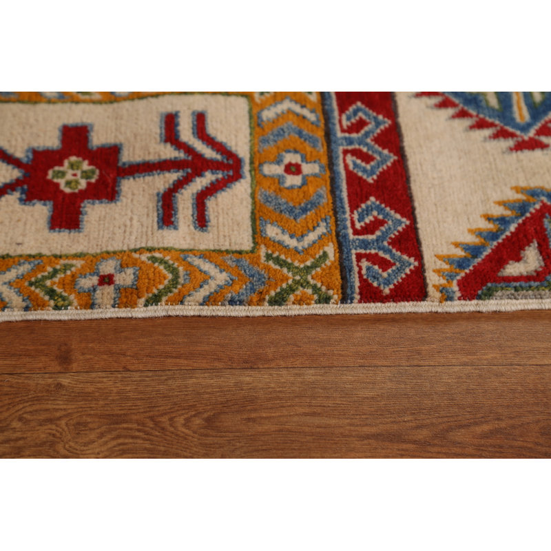 Tapis oriental all-over Kazak fait à la main 8 x 10