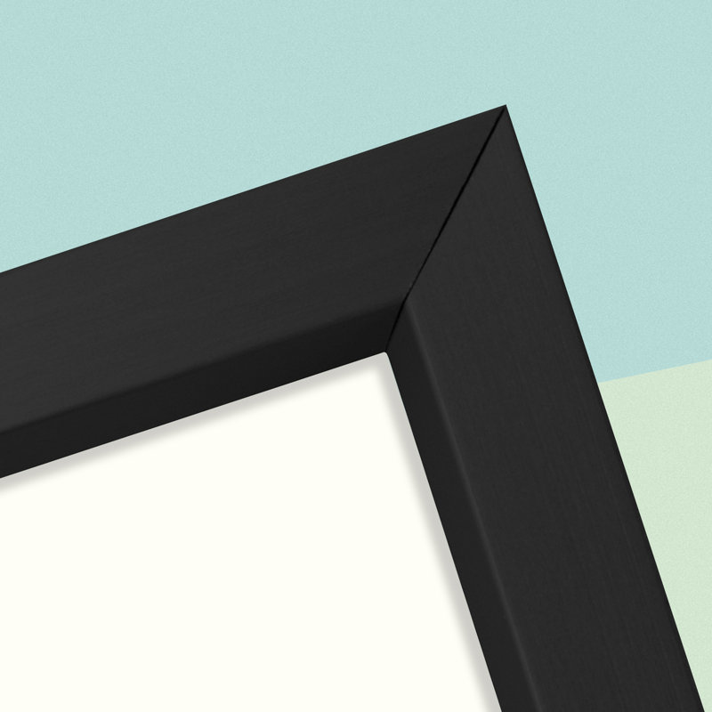 Ailisa Metal Picture Frame, Photo Frame with Ivory Mat, Horizontal and Vertical Formats for Wall, 11" x 14", Black