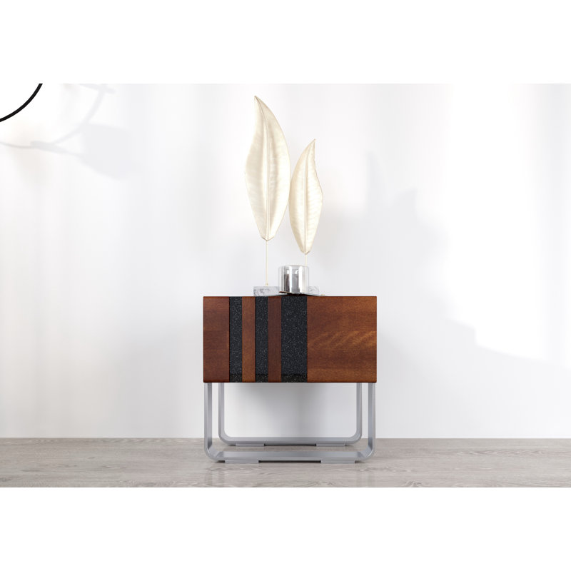 Eng 40cm W Bedside Table, Walnut
