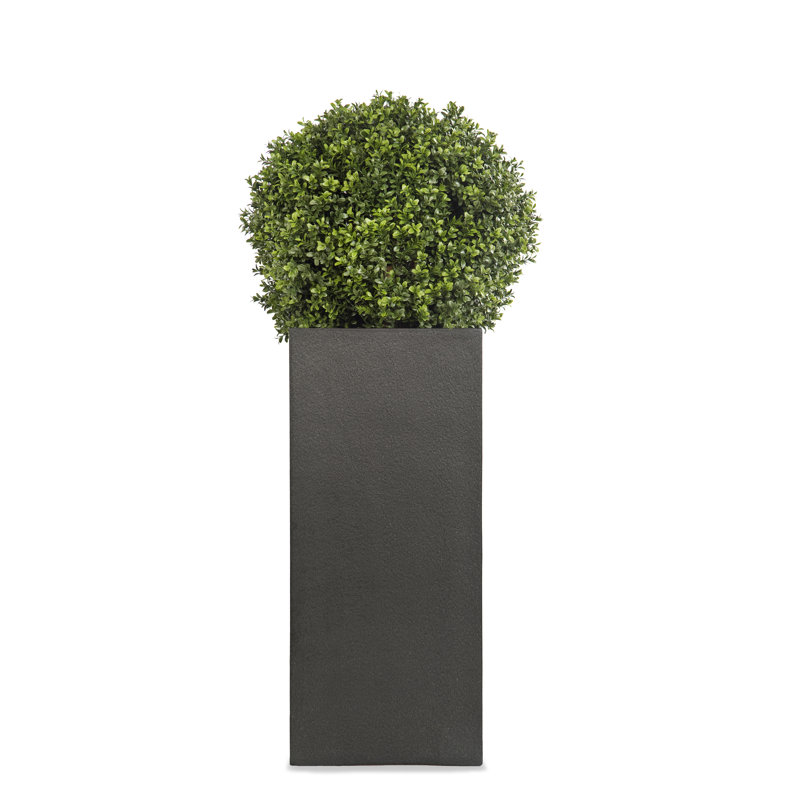Baker Fiberglass Cachepot, Large, Faux Lead