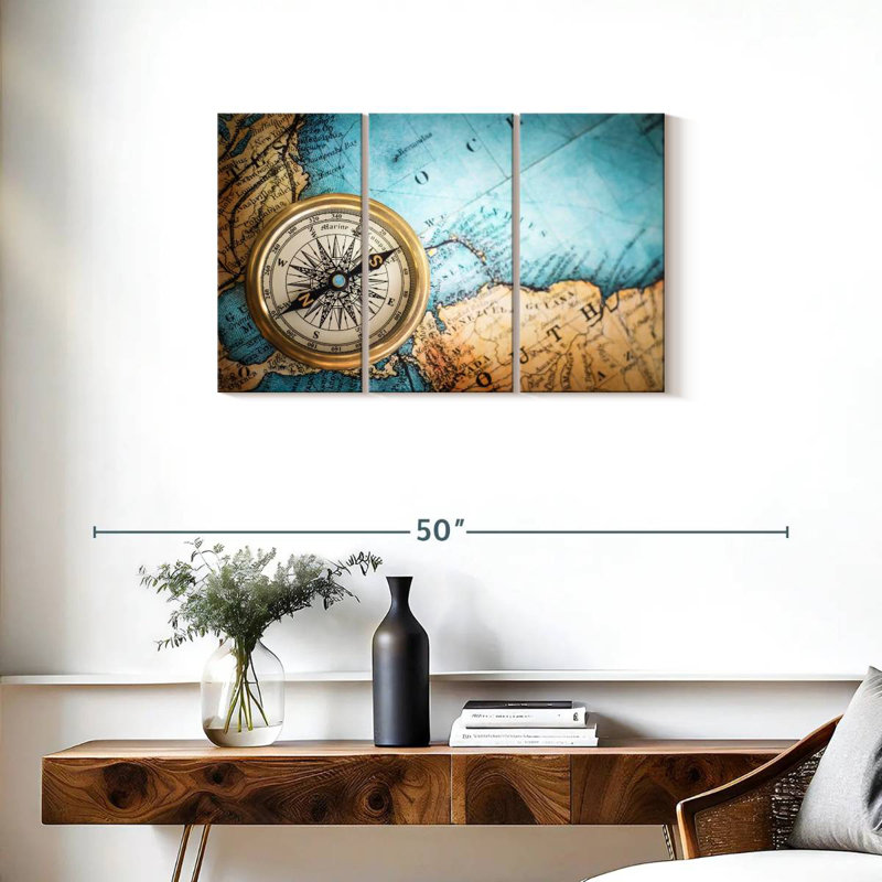 Aletra Compass sur la carte, H 20 po x l 33 po