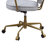 Siecross Vintage White Top Grain Leather Office Chair-747998406