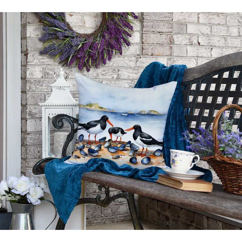 Coussin Oystercatchers, Carré 18 po