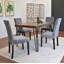 Ensemble de salle à manger Ashzo, table à manger en épingle à cheveux avec chaises, options-915871987-915871988