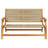 Wood, Rope Medium Ergonomic Outdoor Bench Rectangular-1254256711