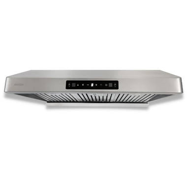 VESTA Atlanta 860CFM 30'' Stainless Steel Under Cabinet Range Hood With  Dual Motor, 6 Levels Of Speed, Touch Screen, GU10 LED Lights, Baffle  Filters