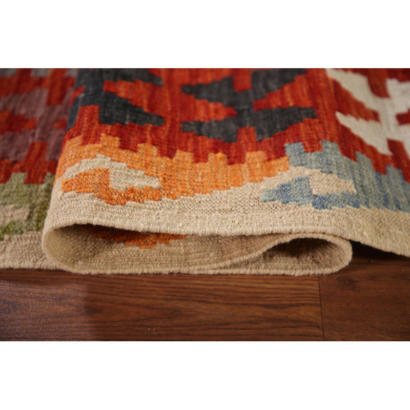 Tapis kilim en laine Trellis