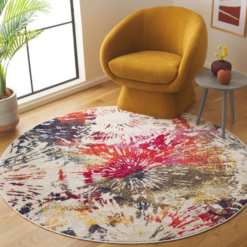 Dominck Performance Abstract Rug, Round 6'